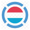 Luxemburg Flagge Symbol