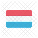 Luxemburgo Bandera Pais Icono