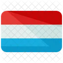 Luxemburgo Bandera Pais Icono