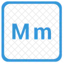 M alphabet  Icon