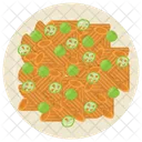 Macaroni Pasta Traditional Icon