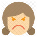 Mad Emotion Face Icon