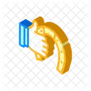 Hand Holding Horseshoe Icon