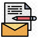 Mail Datei Stift Symbol