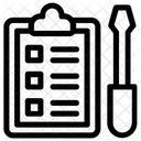 Maintenance List Inspection List Todo List Icon