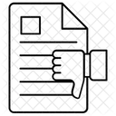 Mal Informe Informe De Retroalimentacion Informe De Evaluacion Icono