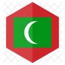 Maldives Flag Country Icon