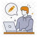 Male digital nomad  Icon