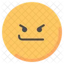 Malo Emoji Emocional Icono