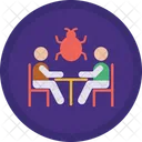 Bug Virus Business Meeting Meeting Icon