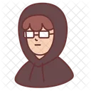 Male Glasses Hacker Icon