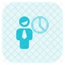 Man Graf Businessman Graph User Graph Icon