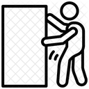 상자를 들고 있는 남자 상자를 들고 있는 남자 꾸러미를 들고 있는 남자 아이콘
