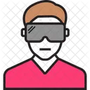 Man Vr Headset  Icon