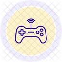 Icono De Linea De Gamepad Icono