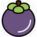 Mangosteen Fruit Healthy Icon