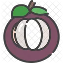 Mangosteen Berry Food Icon