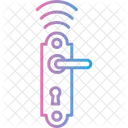Manija De La Puerta Manija De La Puerta Cerradura Hotel Casa Perilla Entrada Sala De Seguridad Tecnologia Inalambrica Cerradura Inteligente Icono
