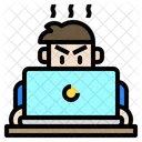 Mann Avatar Laptop Symbol