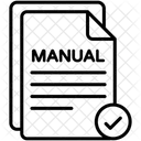 매뉴얼 종이 교육 아이콘