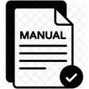 매뉴얼 종이 교육 아이콘