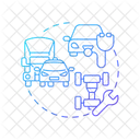 Manutencao De Frota Gerenciamento De Veiculos Controle De Estoque Ícone