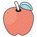 Manzana Fruta Comestible Icono