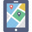 Movil Mapa Gps Icono