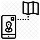 Mapa Movil Geomagnetico Sensor Icono