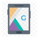 Movil Mapa Google Icono