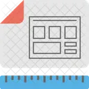 Wireframing Sitio Web Maqueta Icono