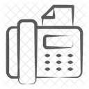 Aparelho De Fax Fax Dispositivo De Saida Ícone