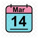 March Calendar Date Icon