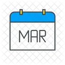 March Calendar Date Icon