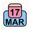 March Calendar Date Icon