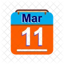 March Calendar Date Icon