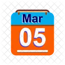 March Calendar Date Icon