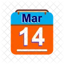 March Calendar Date Icon