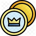 Mardi Gras Coin Coin Mask Icon