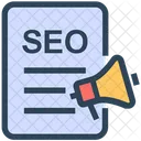 Seo Document Marketing Icon