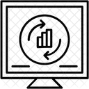 Marketing Graph Sync Icon