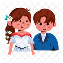 Bride Groom Married Couple Life Partners Icon