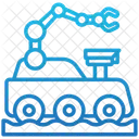 Marsrover Roboter Weltraum Symbol