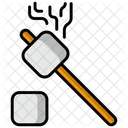 Marshmallow Food And Restaurant Stick Icon