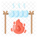 Marshmallows Campfire Dessert Icon