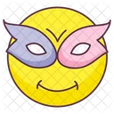 Emoji De Mascarada Expresion De Mascarada Etiqueta Emocional Icono