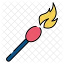 Matchstick Ignition Stick Burning Stick Icon