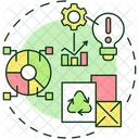 Material Flow Analysis Icon