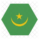 Mauritanie National Pays Icône