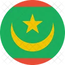 Mauritanie Drapeau Pays Icône